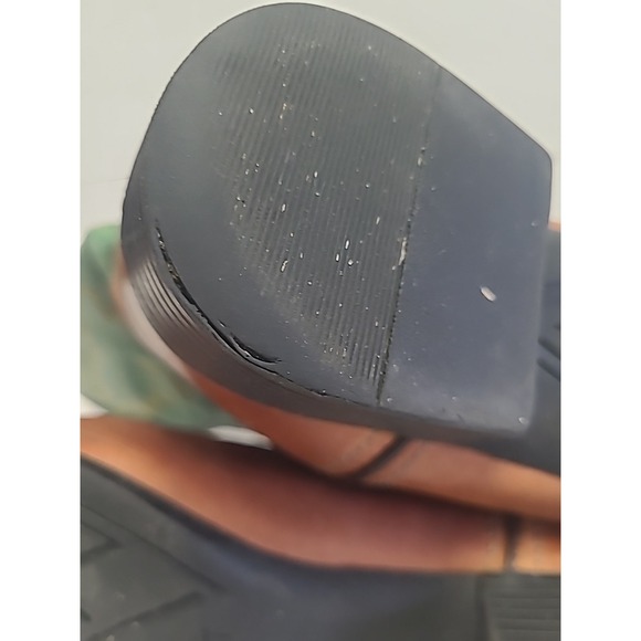 Old West Boots Brown‎ And Turquoise 1905 Youth Size 5.5 Women's 7.5 - Picture 11 of 11